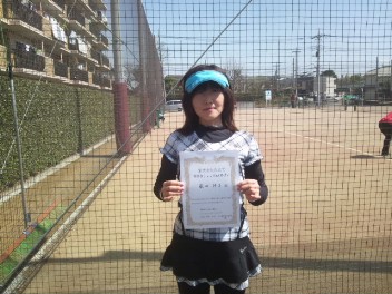 03/31(火) 女子シングルス オープン 優勝＜東大宮テニスクラブ＞