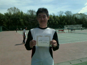 04/03(金) 男子シングルス オープン 優勝＜インスピリッツテニスクラブ＞