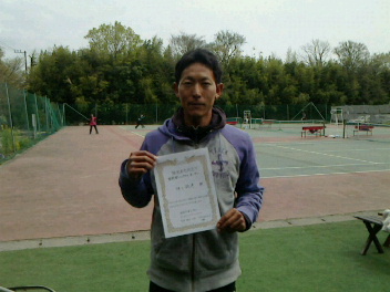 04/09(木) 男子シングルス オープン 優勝＜インスピリッツテニスクラブ＞
