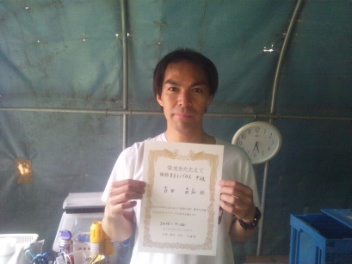 04/22(水) 男子シングルス 中級 優勝＜インスピリッツテニスクラブ＞