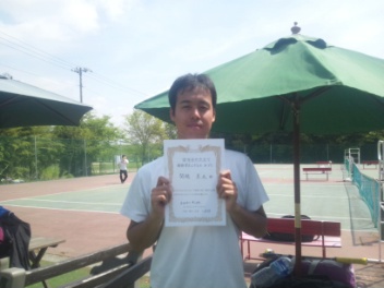 04/24(金) 男子シングルス オープン 優勝＜インスピリッツテニスクラブ＞