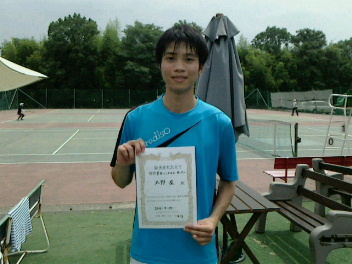 07/29(水) 男子シングルス オープン 優勝＜インスピリッツテニスクラブ＞