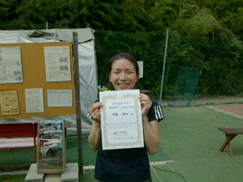 07/29(水) 女子シングルス オープン 優勝＜インスピリッツテニスクラブ＞