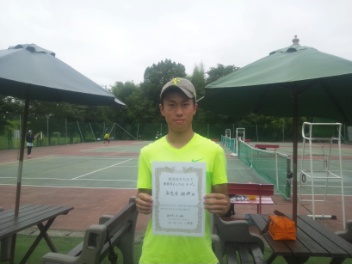 08/28(金) 男子シングルス オープン 優勝＜インスピリッツテニスクラブ＞