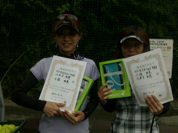 09/05(土) 女子ダブルス 中級 賞品付 優勝＜インスピリッツテニスクラブ＞