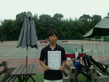 09/06(日) 男子シングルス 初中級 優勝＜インスピリッツテニスクラブ＞