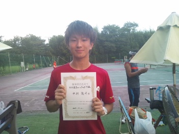 09/11(金) 男子シングルス 中級 優勝＜インスピリッツテニスクラブ＞