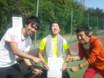09/29(火) 男子シングルス オープン 優勝＜インスピリッツテニスクラブ＞