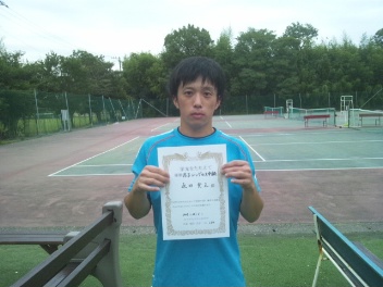 10/05(月) 男子シングルス 中級 優勝＜インスピリッツテニスクラブ＞