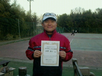 02/04(木) 男子シングルス 初中級 優勝＜インスピリッツテニスクラブ＞