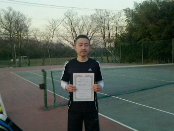 03/03(木) 男子シングルス オープン 優勝＜インスピリッツテニスクラブ＞