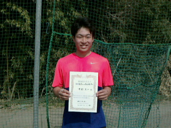 03/04(金) 男子シングルス オープン 優勝＜インスピリッツテニスクラブ＞