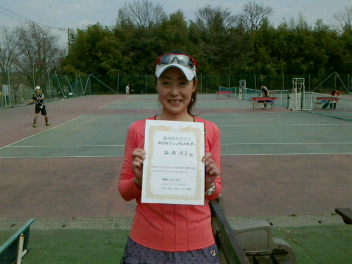 03/04(金) 女子シングルス オープン 優勝＜インスピリッツテニスクラブ＞