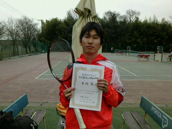 03/04(金) 男子シングルス 中級 優勝＜インスピリッツテニスクラブ＞