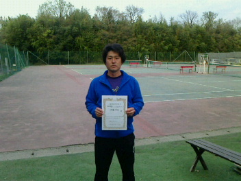 04/08(金) 男子シングルス オープン 優勝＜インスピリッツテニスクラブ＞