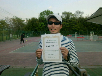 04/19(火) 男子シングルス オープン 優勝＜インスピリッツテニスクラブ＞