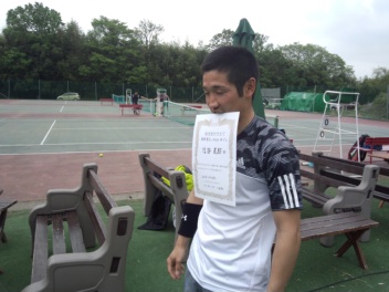 04/27(水) 男子シングルス オープン 優勝＜インスピリッツテニスクラブ＞