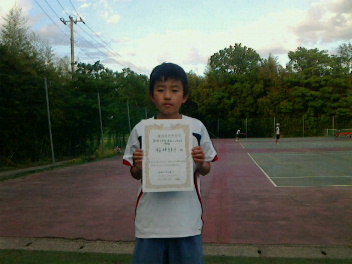 05/04(水) 小学生男女混合シングルス 初級 優勝＜インスピリッツテニスクラブ＞
