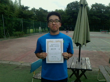 07/25(月) 男子シングルス 初級 優勝＜インスピリッツテニスクラブ＞