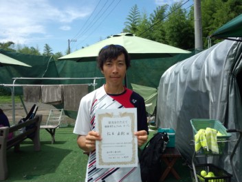 08/23(火) 男子シングルス オープン 優勝＜インスピリッツテニスクラブ＞