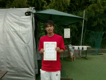 09/21(水) 男子シングルス オープン 優勝＜インスピリッツテニスクラブ＞