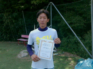 09/27(火) 男子シングルス オープン 優勝＜インスピリッツテニスクラブ＞