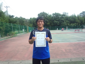 09/28(水) 男子シングルス オープン 優勝＜インスピリッツテニスクラブ＞