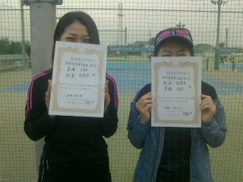 12/04(日) 女子ダブルス オープン 優勝＜ALWAYS TENNIS SCHOOL＞