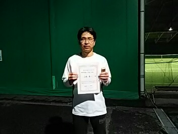 01/24(金) 男子シングルス 中級 優勝＜トマトインドアテニスクラブ＞