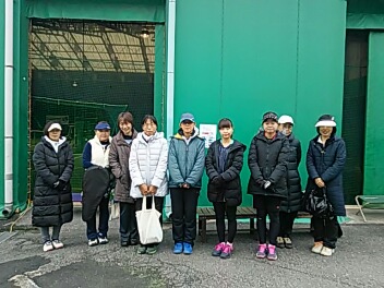 01/27(月) 女子シングルス 初中級＜トマトインドアテニスクラブ＞