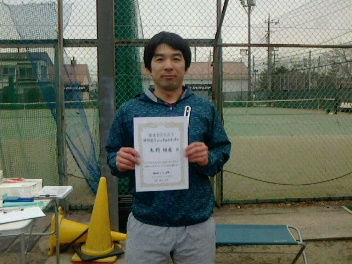 01/27(月) 男子シングルス オープン 優勝＜イケノヤテニススクール＞