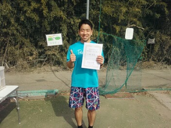 02/25(火) 男子シングルス オープン 優勝＜インスピリッツテニスクラブ＞
