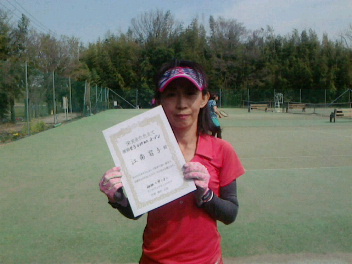 04/03(金) 女子シングルス オープン 優勝＜インスピリッツテニスクラブ＞