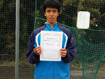 04/05(日) 男子シングルス 中級 優勝＜インスピリッツテニスクラブ＞