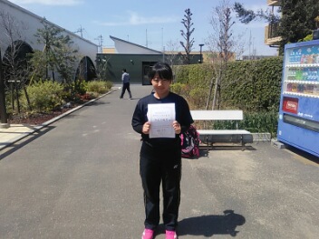 04/07(火) 女子シングルス オープン 優勝＜東大宮テニスクラブ＞
