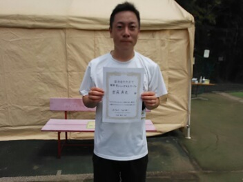 06/16(火) 男子シングルス オープン 優勝＜インスピリッツテニスクラブ＞
