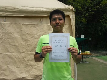 06/17(水) 男子シングルス オープン 優勝＜インスピリッツテニスクラブ＞