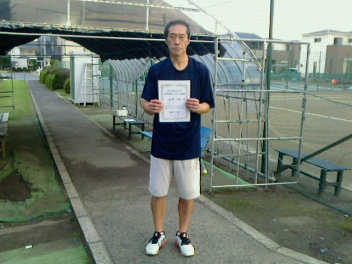 06/28(日) 男子シングルス 初級 優勝＜桶川グリーンテニスクラブ＞