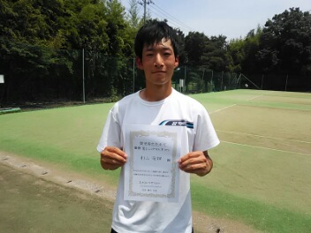 07/20(月) 男子シングルス オープン 優勝＜インスピリッツテニスクラブ＞