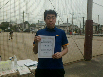 07/21(火) 男子シングルス 中級 優勝＜東大宮テニスクラブ＞