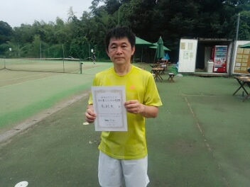 07/21(火) 男子シングルス 中上級 優勝＜インスピリッツテニスクラブ＞