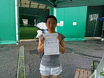 07/23(木) 女子シングルス オープン 優勝＜トマトインドアテニスクラブ＞