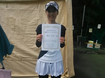 07/30(木) 女子シングルス オープン 優勝＜インスピリッツテニスクラブ＞