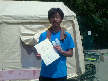 08/06(木) 男子シングルス オープン 優勝＜インスピリッツテニスクラブ＞