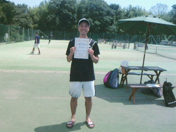 08/07(金) 男子シングルス オープン 優勝＜インスピリッツテニスクラブ＞