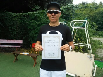 08/23(日)男子シングルス 中上級 優勝＜インスピリッツテニスクラブ＞