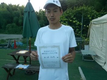 08/24(月)男子シングルス 中級 優勝＜インスピリッツテニスクラブ＞