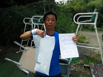 08/27(木)男子シングルス オープン 優勝＜インスピリッツテニスクラブ＞