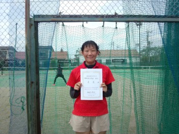 08/31(月) 女子シングルス オープン 優勝＜イケノヤテニススクール＞