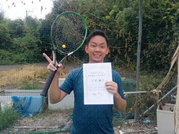 09/01(火) 男子シングルス オープン 優勝＜インスピリッツテニスクラブ＞